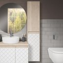 Ver imagem 3 de Armário Aéreo para Banheiro 2 Portas 5 Prateleiras Mônaco