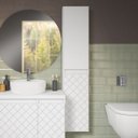 Ver imagem 3 de Armário Aéreo para Banheiro 2 Portas 5 Prateleiras Mônaco 