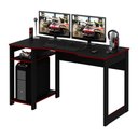 Ver imagem 2 de Mesa Gamer Multimóveis CR25049 Preta/Vermelha