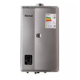 Aquecedor de Água a Gás Gn Digital Rinnai 27 Litros E27 Bivolt - Prata - 1