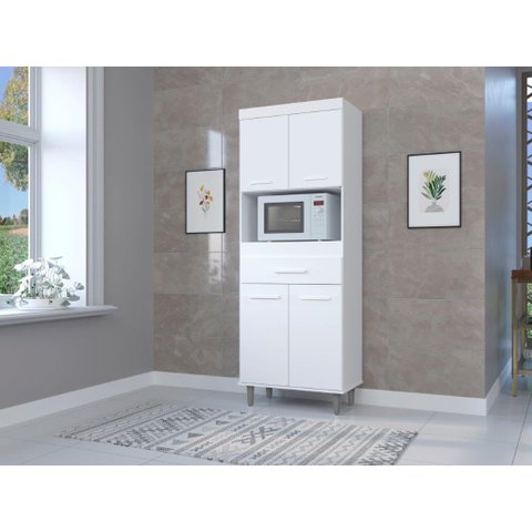 Armário de Cozinha Du Compacto para Sua Melhor Organização Cor Branco