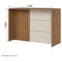 Ver imagem 3 de Bancada Gourmet Ambiente Requinte Nature Areia Hp – Henn