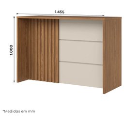 Bancada Gourmet Ambiente Requinte Nature Areia Hp – Henn - 3