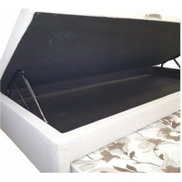 Bicama Box Baú Solteiro Com Auxiliar De Molas 3x1 - 88x188 - 2