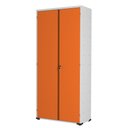 Ver imagem 1 de Armário Aço Escritório Fechadura 4 Prateleiras Ea301 Laranja
