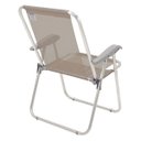 Ver imagem 4 de Cadeira de Praia Tramontina Creta Master em Alumínio Camurça