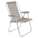 Ver imagem 1 de Cadeira de Praia Tramontina Creta Master em Alumínio Camurça