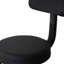 Ver imagem 3 de Cadeira Giratória para Escritório Encosto Tira Mocho Ecoflex Preto/Couro