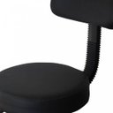Ver imagem 3 de Cadeira Giratória para Escritório Encosto Tira Mocho Ecoflex Preto/Couro