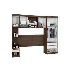 Quarto Modulado Casal 4 Peças 5 Portas 3 Gavetas Star Poliman - 2