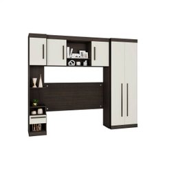 Quarto Modulado Casal 4 Peças 5 Portas 3 Gavetas Star Poliman - 3
