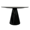 Ver imagem 2 de Mesa de Jantar Cone Redonda 110 Cm Laqueada Linn Shop Mesa de Jantar Cone Madeira Preto
