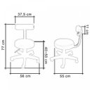 Ver imagem 5 de Cadeira Giratória para Escritório Encosto Tira Mocho Ecoflex