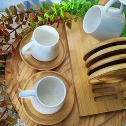Conjunto para Café com Suporte em Cerâmica Oásis com 13 Peças Haüskraft - 5