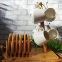 Ver imagem 4 de Conjunto para Café com Suporte em Cerâmica Oásis com 13 Peças Haüskraft