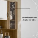 Ver imagem 7 de Armário de Cozinha Compacta Mdf 8 Portas Paris Plus - Freijó-supremo-com Ripado