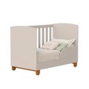 Ver imagem 3 de Berço Mini Cama com Guarda Roupa 3 Portas e 3 Gavetas Apolo Areia Fosco - Reller Móveis
