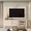 Ver imagem 5 de Rack Bancada e Painel para Tv Cronos Calacata Off White – Madetec