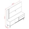 Rack Bancada e Painel para Tv Cronos Calacata Off White – Madetec - 3