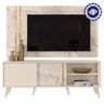 Rack Bancada e Painel para Tv Cronos Calacata Off White – Madetec - 2