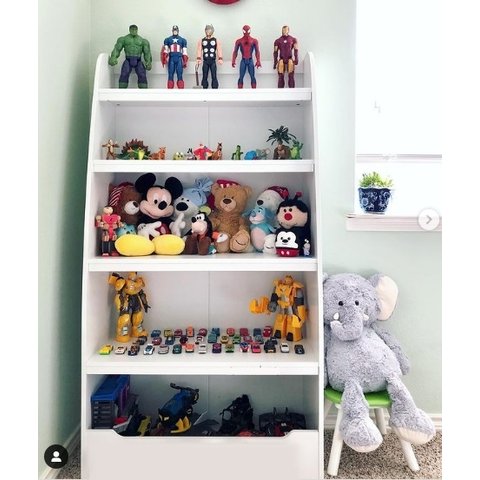 Organizador Infantil Hannah 100% Mdf (livro Brinquedo Caixa)