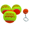 Bola para Beach Tennis Odea Stage 2 Orange Cert. Itf Kit C/3 - 3