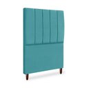 Ver imagem 2 de Cabeceira Cama Box Solteiro Estofada Carla 90 Cm Suede:azul Turquesa