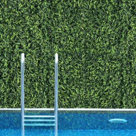 15 Samambaias Artificiais Placa para Painel de Folhagem Jardim Vertical Verde Decoração Moderna