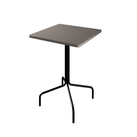 Mesa Bistrô Quadrada Barcelona 80cm Cinza Off White