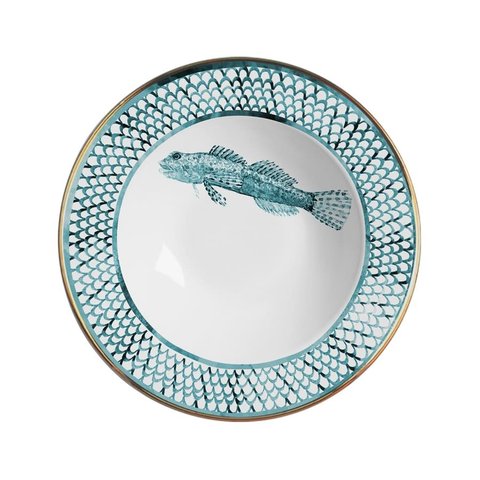 Conjunto com 6 Pratos Fundo Riviera Ø25cm Alleanza Cerâmica