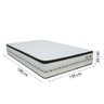 Colchão Queen GAZIN Casal Molas Ensacadas Gazin 158x198x28cm Branco - Suporta até 100kg por pessoa - 2