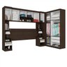 Quarto Modulado Casal de Canto 6 Peças 9 Portas Star Poliman Móveis - 2