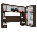 Ver imagem 2 de Quarto Modulado Casal de Canto 6 Peças 9 Portas Star Poliman Móveis