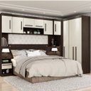 Ver imagem 1 de Quarto Modulado Casal de Canto 6 Peças 9 Portas Star Poliman Móveis