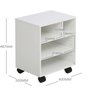 Suporte para Impressora com  Rodas e 4 Compartimentos Organizadores - 2