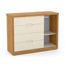 Ver imagem 6 de Dormitório Tutto New 4 Portas, Cômoda 1 Porta, Berço Off White/Freijó com Colchão - Matic Móveis