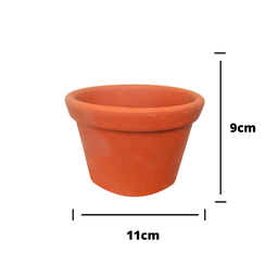 Kit 20un Vaso de Barro 9cm - 2