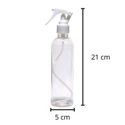 5 Frascos Borrifador Spray 250ml Cilíndrico Alto Mg - 4