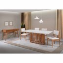 Ver imagem 2 de Mesa de Jantar Kimberley com Vidro e Canto Garrafa As-1333/1334