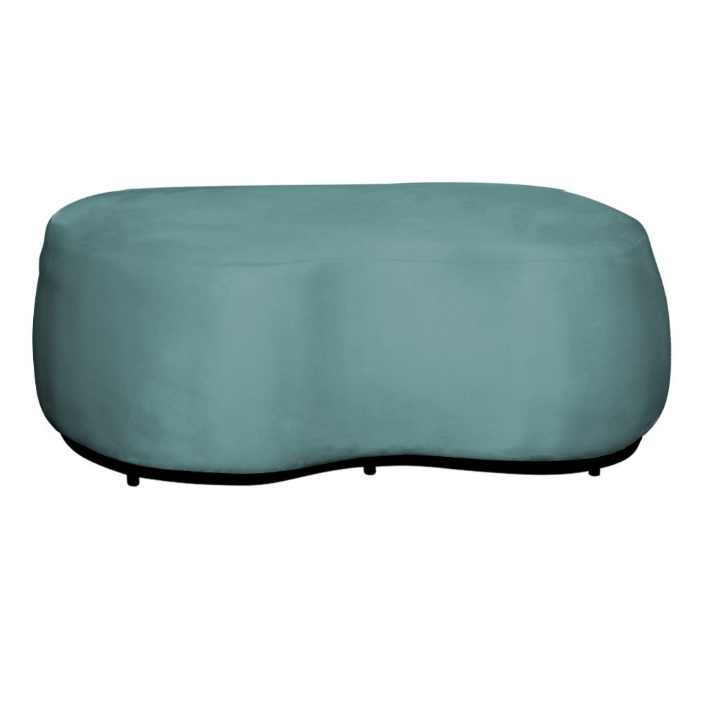 Puff Decorativo Orgânico 2 Lugares Beatriz Veludo - Estopar Veludo Azul ...