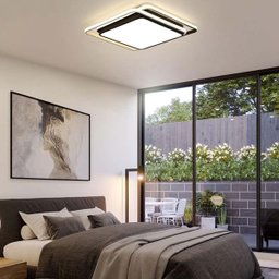 Luminaria Paflon Sobrepor 3 em 1 Controle Remoto Decoraçao Iluminaçao Teto Sala Estar Casa Loja Come - 3