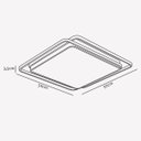 Ver imagem 4 de Luminaria Paflon Sobrepor 3 em 1 Controle Remoto Decoraçao Iluminaçao Teto Sala Estar Casa Loja Come