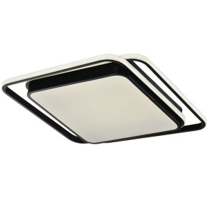 Luminaria Paflon Sobrepor 3 em 1 Controle Remoto Decoraçao Iluminaçao Teto Sala Estar Casa Loja Come