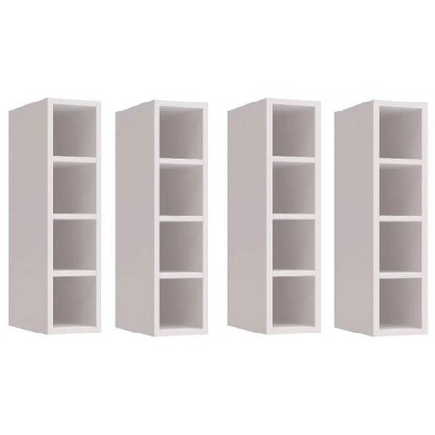 Garrafeiro Adega Nicho Mdf Bp Porta Garrafas Branco