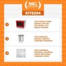 Kit - Forno Turbo Elétrico Fast Oven Prp-004 127v Vermelho + Bancada Mes-004 + 4 Assadeiras 127v - 4