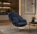 Ver imagem 3 de Poltrona Womb Chair | Suede Azul