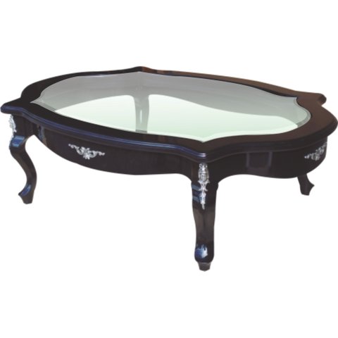 Mesa de Centro com Tampo de Vidro 130x090x041cm