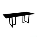 Ver imagem 1 de Mesa de Reunião Retangular 260 x 120 cm Pé Tubular PE25 em MDP Preta Base Preta