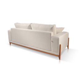 Sofá Living Fixo 3 Lugares Bellagio Linho OffWhite 01T 2,1m - 3