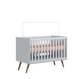 3820 - Berco Mini Cama Q Encanto Retro Cinza Acetinado - 2